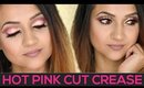 Hot Pink Cut Crease Makeup Tutorial | NYX Vivid Brights