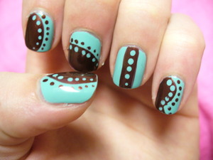 Brown and Teal!