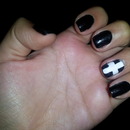 black nails.