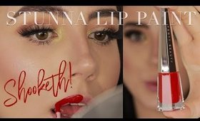 TRYING THE NEW Fenty Beauty Stunna Lip Paint | REVIEW & WEAR TEST | MSQUINNFACE