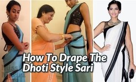 How To Drape The Dhoti Style Sari
