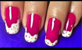 Candy Frost nail art tutorial.... :-)