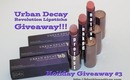 UD Revolution Lipsticks Giveaway!!!  3 Nudes [Holiday Giveaway #3]
