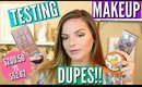 TESTING MAKEUP DUPES! Highend VS Drugstore | Casey Holmes