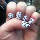 Pink and Black Leopard spots