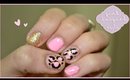 Cute and Girly Pink Leopard Nail Art Tutorial ♡ Easy & Quick