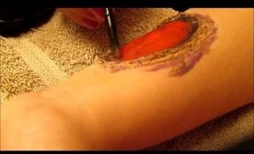 Latex Zombie Bite super easy