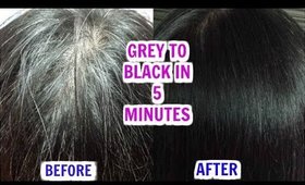 Stop Grey & White Hair Naturally In 5 Minutes | SuperPrincessjo