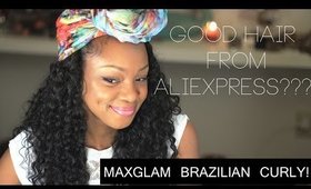 Maxglam Aliexpress Hair Brazilian Curly Virgin Hair