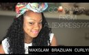 Maxglam Aliexpress Hair Brazilian Curly Virgin Hair