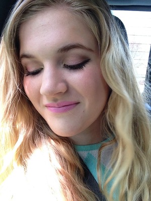 Breaking out the pastels today! Saint Germain on the lips and pinks and yellows for the eyes.