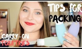 How to Pack Toiletries for a Carry-on Only | Travel Packing Tips