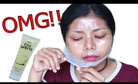 Tested EP7 : เห็นฮิตกัน..ลอกสิวเสี้ยนได้จริงอ่ะ! mistine egg white peel off mask