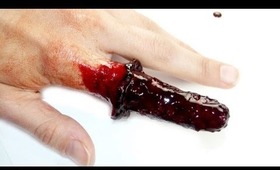 Peeled off skin - SFX finger wound tutorial