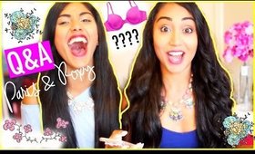 I FORGOT MY BRA?! TOO FAT?! | Paris & Roxy Q&A