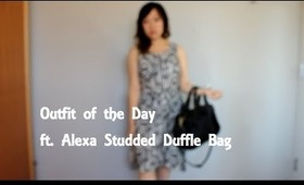 Outfit of the Day ft. Alexa Studded Duffle Bag from Baginc