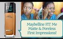 Maybelline FIT Me Matte & Poreless | First Impressions! ♡