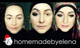 Machiaj de seara/festiv / Gold and silver makeup/Hijab style