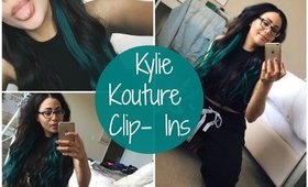 I HAVE BLUE HAIR!! | Kylie Kouture Extensions