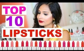 Top 10 Lipsticks In India | Indian Skin Tone | Bloopers | ShrutiArjunAnand