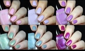 Zoya Charming Collection Live Swatch + Review!