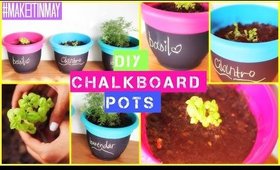 DIY Chalkboard [Herb] Pots | #MAKEITINMAY 2015