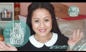 Long Lasting Summer Makeup+Tips: How To Stay Cool/Dry In The Heat | Siana