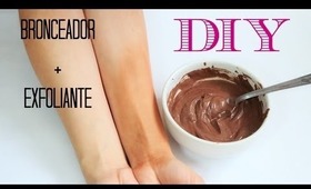 DIY bronceador corporal y exfoliante casero