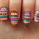 Tribal design nails