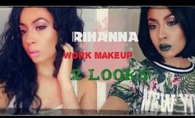 Rihanna "Work" Inspired Tutorial/ 2 Makeup Looks