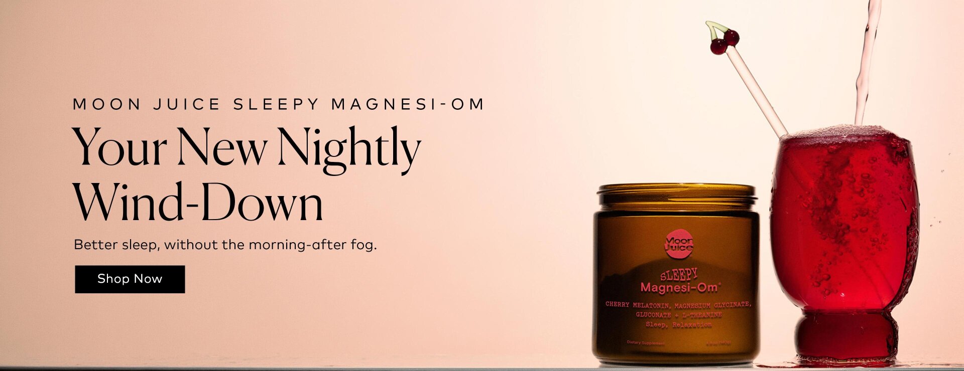 Fall asleep faster and sleep deeper. Shop the Moon Juice Sleepy Magnesi-Om in Cherry on Beautylish.com