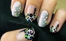 Glamorous Neon Leopard Nails