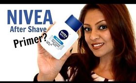 BEST Primer Ever?! │ Nivea Men's After Shave Balm as PRIMER First Impression, Review, Results