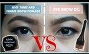 NYX TAME AND FRAME BROW POMADE Versus BYS BROW GEL REVIEW (Tagalog)