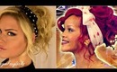 Rihanna Inspired 80's Curly Up-Do Hairstyle
