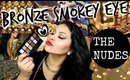 Bronze Gold & Brown Smokey Eye Tutorial ft. Maybelline The Nudes
