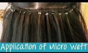 Micro Weft Hair Extensions - Application | Instant Beauty ♡