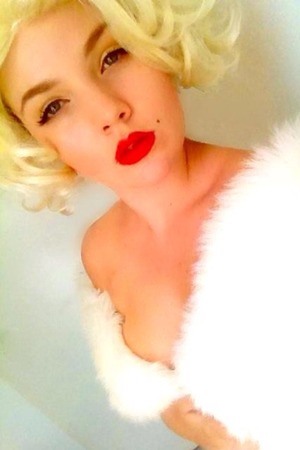 50's makeup based on Marilyn Monroe