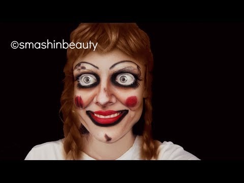 The Conjuring Annabelle Doll Halloween makeup tutorial 2013 (creepy doll makeup) | Smashinbeauty Video Beautylish