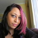 Pink and black hair