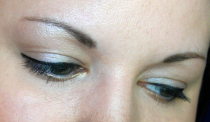 Naked Palette: Mixture of "Naked" and "Sin" all over eye
e.l.f. Eyeliner Marker Pen in black
"Half Baked" under eyes
Urban Decay Lush Lash Mascara