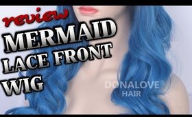 Blue Mermaid Wig DonaLove Hair Review | Caitlyn Kreklewich