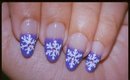 Snowflake Nail Art ~ Christmas Nail Art Tutorial