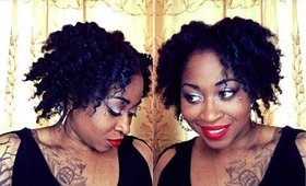 Natural Hair Saga: My Memorial Day Teal Colored  Twistout | Medium Natural Hairstyle