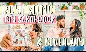 BOYFRIEND DIY SCRAPBOOK & GIVEAWAY- Holiday Gift for Boyfriend [Roxy James]#diy #boyfriend#scrapbook