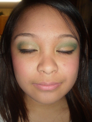 green (shimmery) spring eyes. 
(modeled by maricar mendoza)
