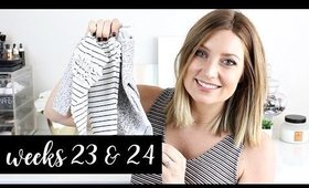 Twin Pregnancy Vlog Weeks 23 + 24: Body Aches, Cravings, Baby Buys | Kendra Atkins