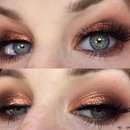 Glamorous Warm Toned Copper Smokey Eye