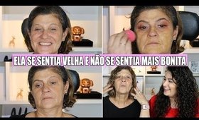 ELA SE SENTIA VELHA E COM MUITAS RUGAS  - NEM ELA ACREDITOU NO RESULTADO! #DudaTransforma #5