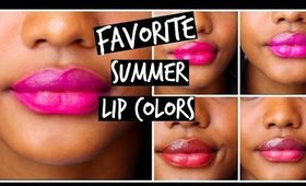 My Favorite Summer Lippies (All Drugstore) | cenaabeautyxo